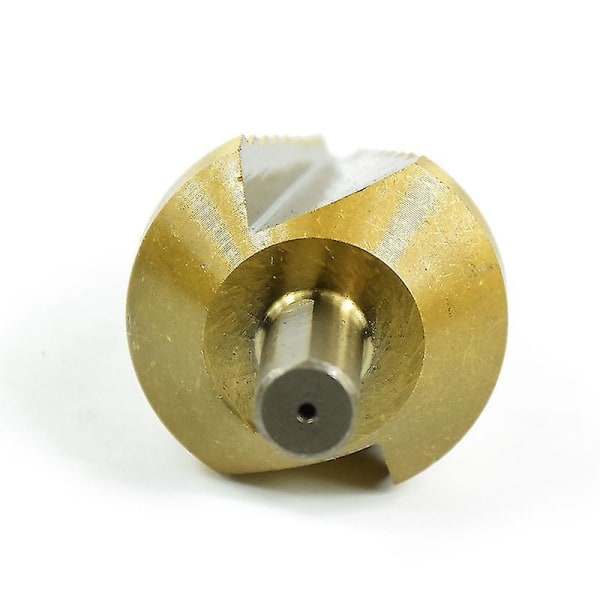 Titanium Hss trinbor - trinformet konisk bor - - Trekant - riflet rund skaft - 10-45 mm (lige rille, gylden)