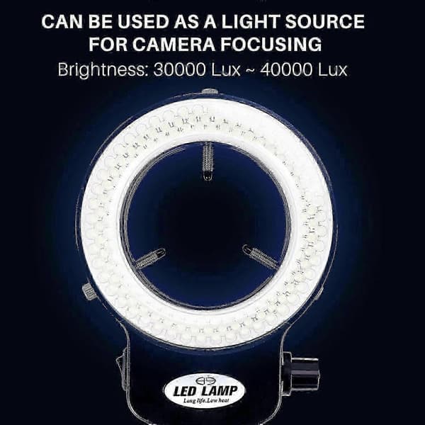 144 LED-ringlys for miniskop Ringlys 0 - 100 % justerbart lys for miniskopringlys S202412301