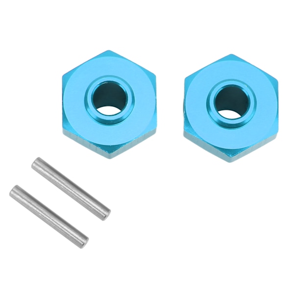 2 kpl RC-alumiinivanteet kuusiokololiitäntä vaihto 17 mm hex-napa ARRMA 1/8 RC-autolle Sininen