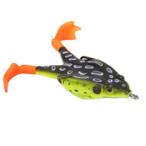 Thunder Frog Baits Flytande fiskedrag med dubbla propellerben för bas, ormhuvud, laxfiske3#