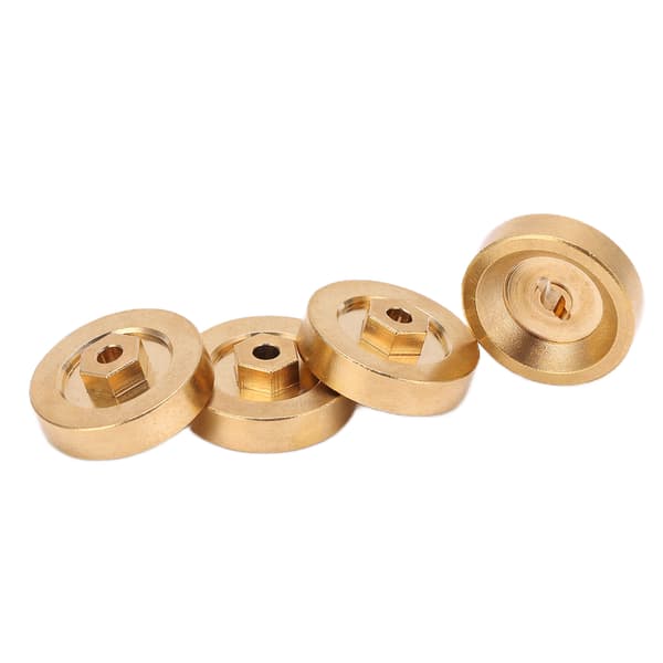 【NX】Hjulvægte Hex Adapter Rustfri Slidstærk Messing 3mm Hex Adapter til 1/24 Klatrebil
