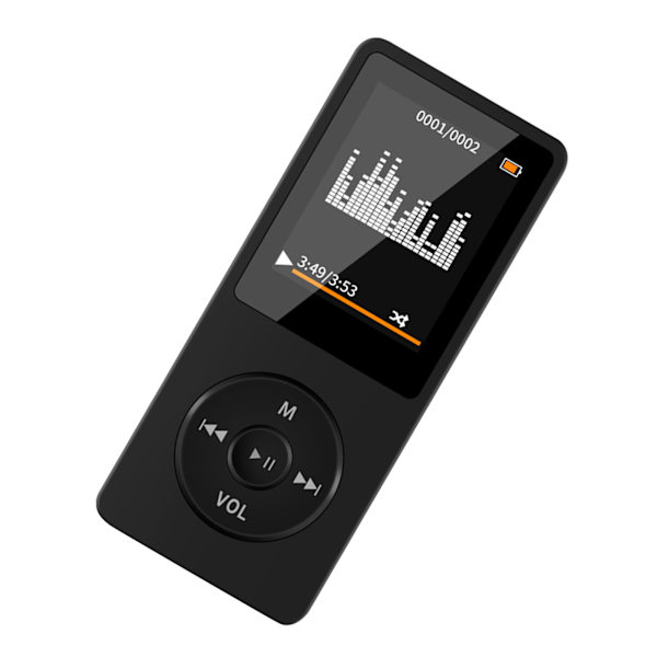 MP4-spelare Multifunktion Snyggt kompakt stereoljud Bluetooth-musikspelare för löpning Gå Studerande Möte