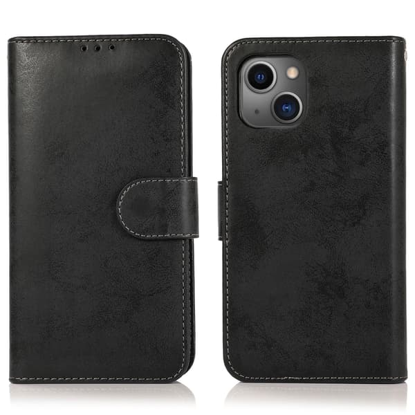 【NX】Kompatibel med iPhone 13 Pung Magnet Sort Svart black