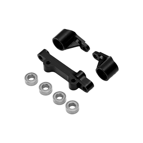 Styrgruppssats i aluminiumlegering för RC-bilar Uppgraderingsdelar för LOSI 1/18 Mini T 2.0 2WDBlack