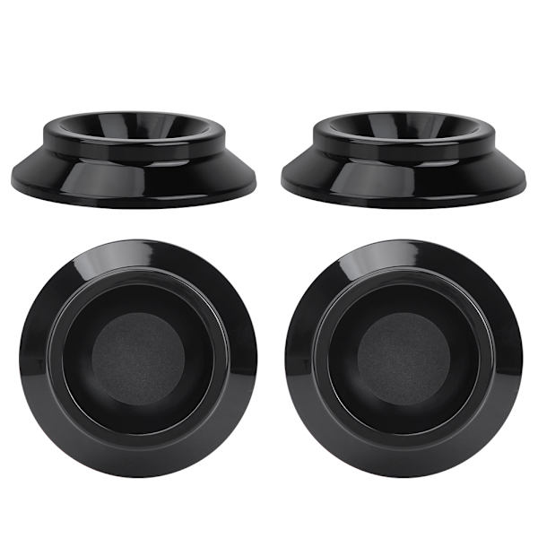 4st Runda ABS Piano Fotkuddar Set Caster Cups Tillbehör för upprättstående piano