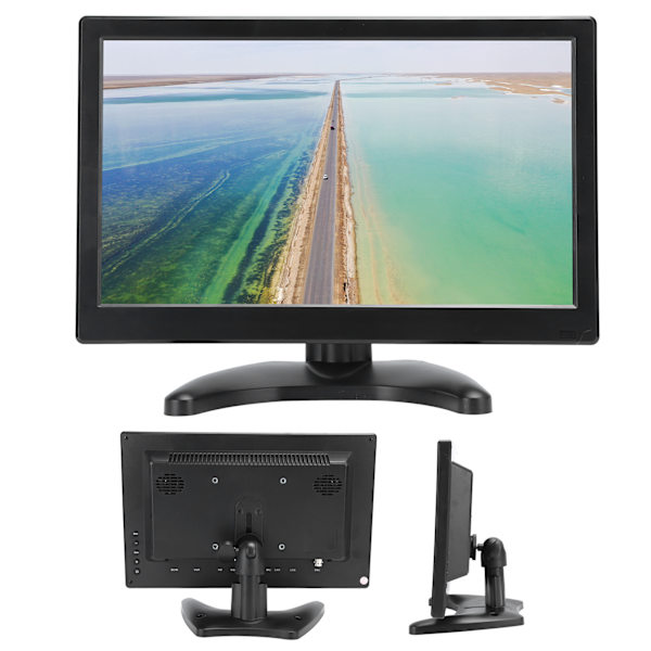 Kannettava näyttö HDMI VGA AV USB BNC Seinäkiinnitys Lyhyen videon toisto 100-240V 11,6 tuumaa (EU-pistoke)