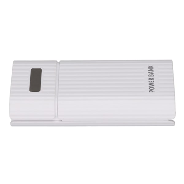 H02 2x 21700 Batterilåda 3 Port Input DIY USB Power Bank Kit Batteriladdare för CellphoneWhite