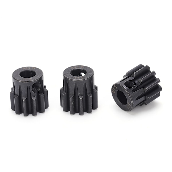 3 stk RC 8.0mm M1.5 11T stålpinjonggirsett for 1/5 1/6 RC bil børsteløs børstet motor