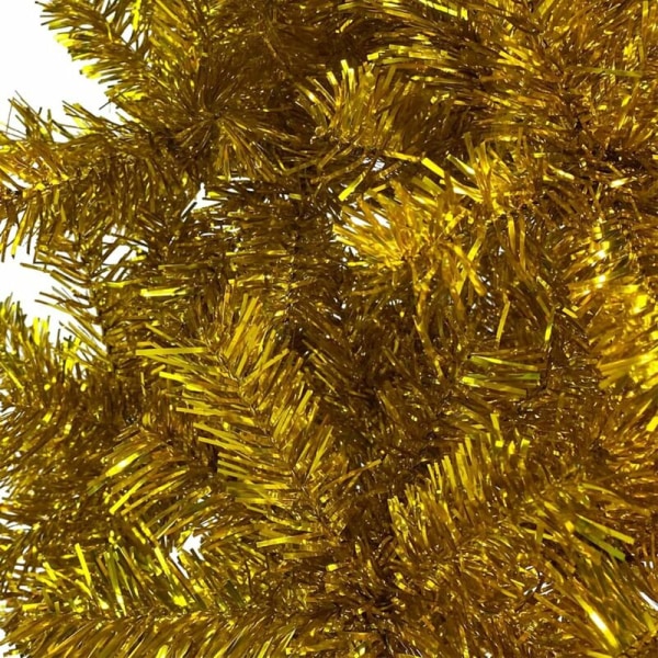 Smalt gyldent juletræ 210 cm