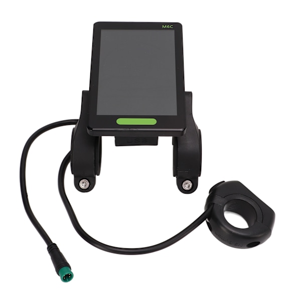 Elektrisk cykel Display Mätare Stor skärm M6C LCD Scooter Display Kontrollpanel med vattentät kontakt för modifiering