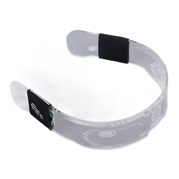 Fargerike LED-briller med 4 blinkende moduser, 7 justerbare farger for Party Bar Music Festival Dobbelkontroll
