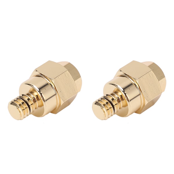 2 stk. Batteriadapterterminal med kort sidepost, 3/8 tommer NPT-gevind, messing, til plus og minus