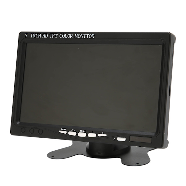 7 tuuman autonäyttö VGA AV HD multimedialiitäntä 1024x6007 resoluutio Mini PC-näyttö kääntyvällä jalustalla 100‑240V EU-pistoke