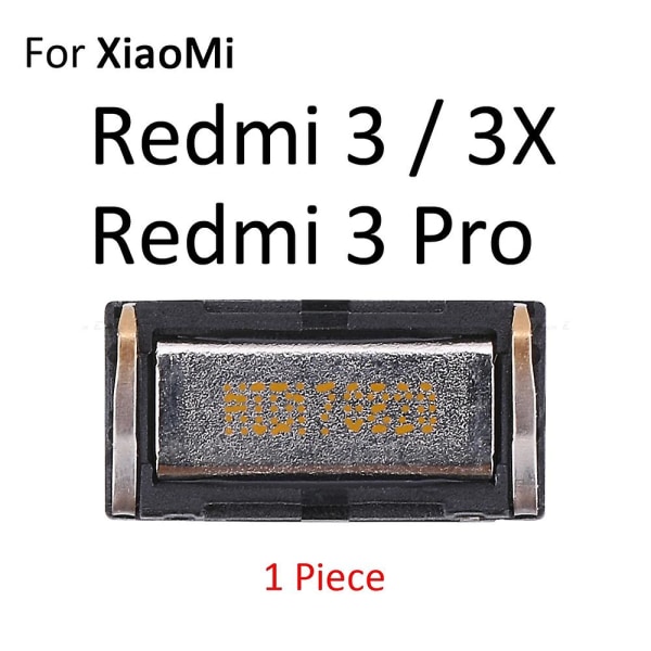 Öronsnäcka Ear Sound Top Högtalarmottagare för Xiaomi Redmi 4 Pro 3 3x 3s S2 Note 7 6 5 2 3 Pro 4 4x 6a 5a For Redmi 3 3X 3 Pro