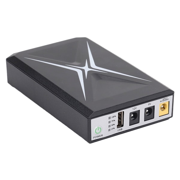 Mini UPS batteribackup 10400mAh uafbrudt strømforsyning til sikkerhedskamera router WiFi