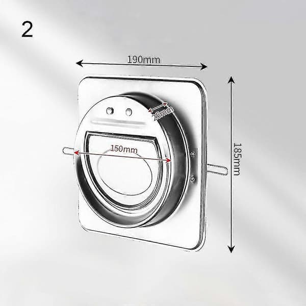 100-180mm Rund Rör Dragspärr Backspjäll Envägs Ventilationsfläkt Luftkanal Backventil Köksventilationsgaller 2