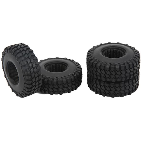 4 st RC-däck 1,0 tum All Terrain RC-gummidäckssats med skuminsatser för Axial SCX24 1/24 RC-krypare