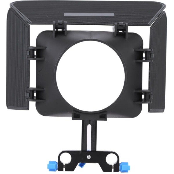 Matte Box Camshade pour tige de rail 15mm Follow Focus Rig Cage Movie Kit Film Making System for Nikon Canon DSLR Camera Camescope DVR DV Recorder