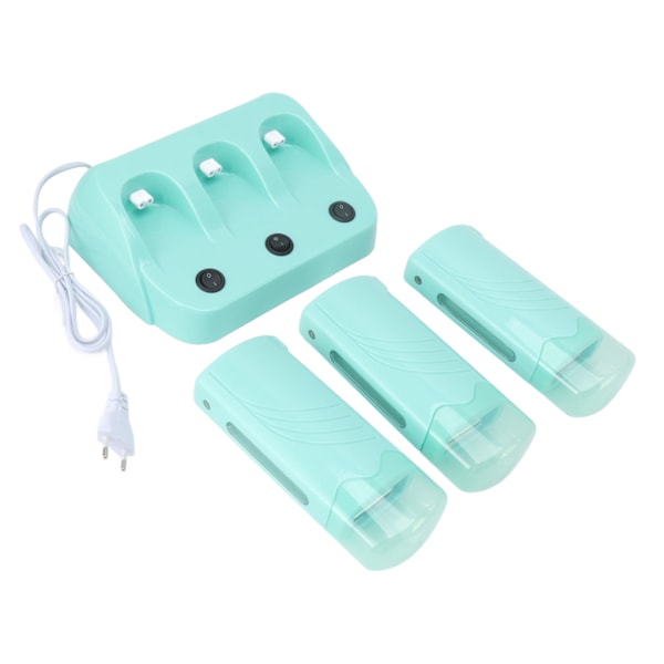 3st Roller Wax Warmer Machine Oberoende Switch Hårborttagning Wax Värmemaskin EU Plug 220V