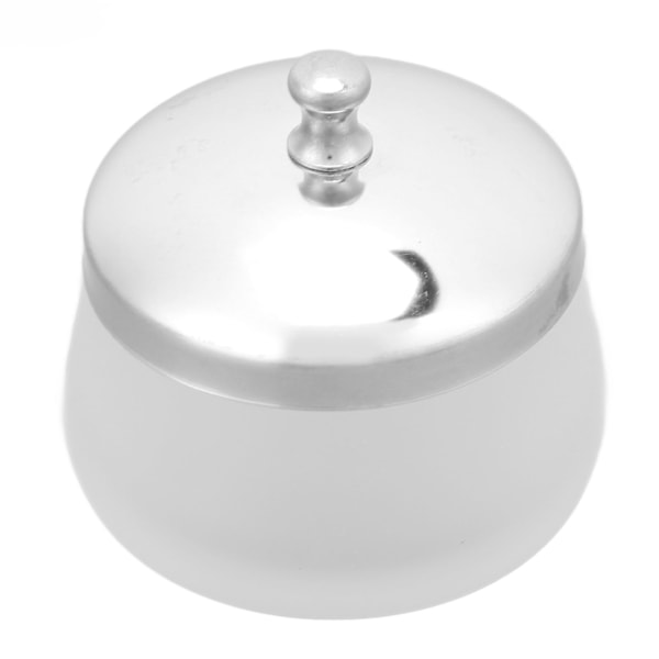Neglekunst Kop Elegant Matglas Negle Dappen-Skål med Metal Låg for Manikyrsalon