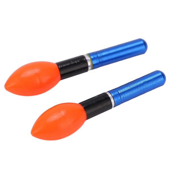 2 stk LED fiskeflottører og bobbers Plast Nattfiske Glow Bobbers Float Lights Tilbehør Blå