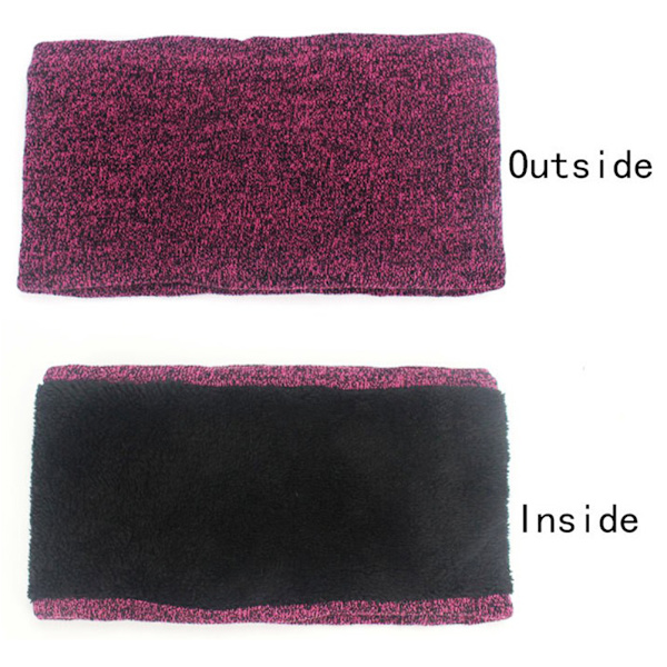 3st Vinterstickad mössa Scarfhandskar Set Fleecefodrad Varm Beanie Touch Screen Handskar för Kvinnor Män Utomhus Cykling Skidåkning