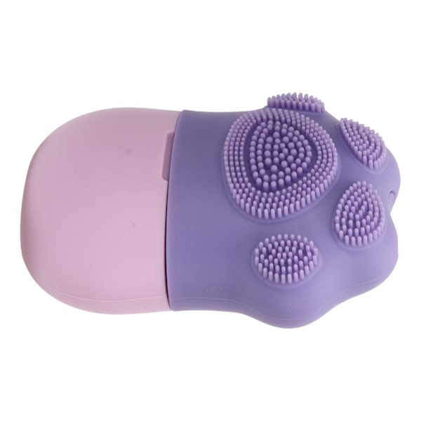 Ice Face Roller Kall Ice Mold Hållare Silikon Återanvändbar för ansiktsskönhet Gör det själv ansiktsvård Lila kattklo med kam