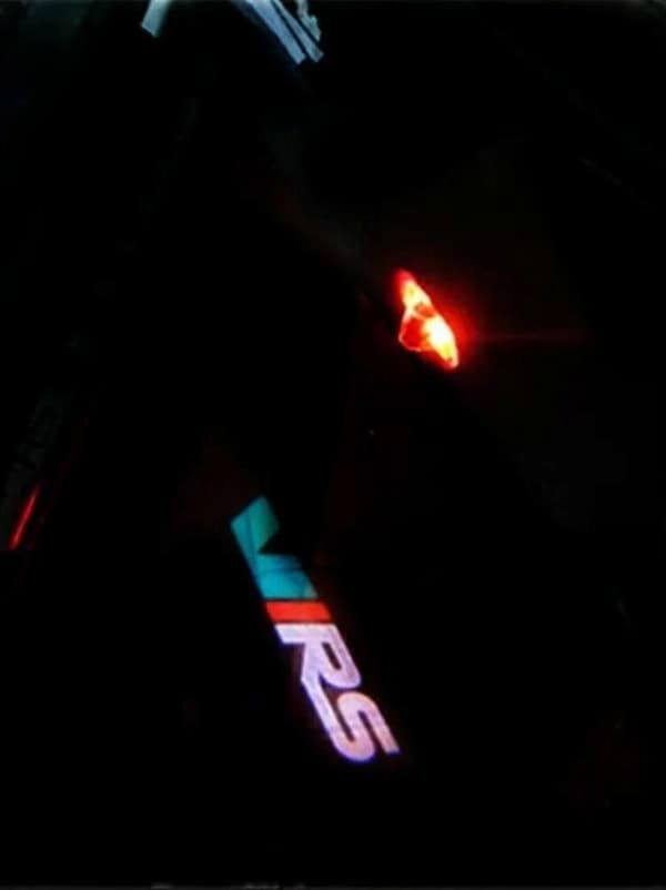 2 stk. Dør Velkomstlys Led Ghost Shadow Projektor Lampe Auto Tilbehør til Vrs Logo Octavia A5 (2006 - 2013) VRS