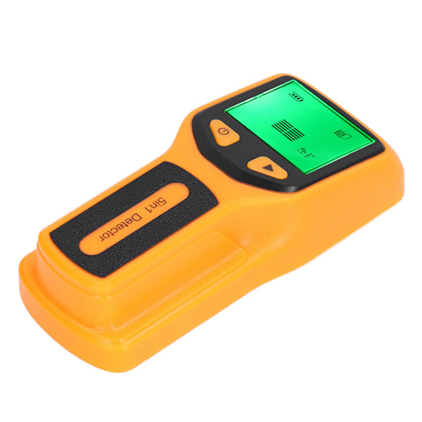 Stud Finder väggskannersensor 5 i 1 detektor HD LCD-skärm för trä AC tråd mittkant gul