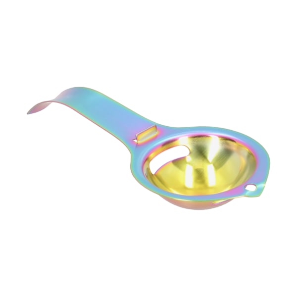 Äggula Vit Separator Rostfritt stål Äggavdelare Silfilter med långt handtag för KitchenColorful