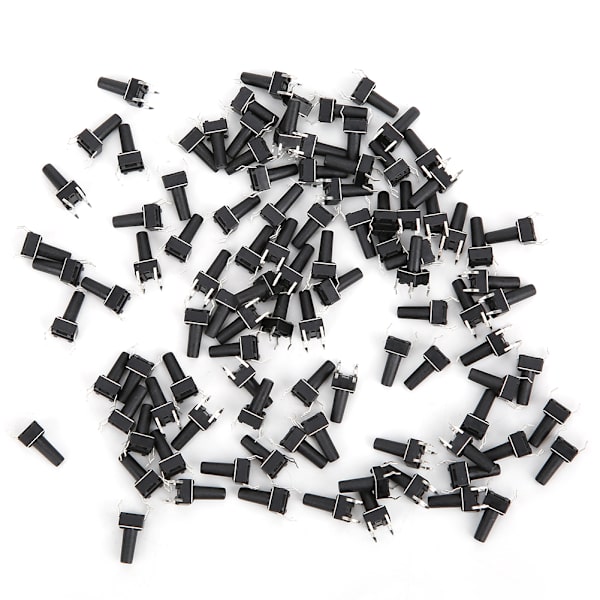 100st Momentary Taktil Button Switch Compact Engineering Plastic DIP DC12V 6 x 12mm