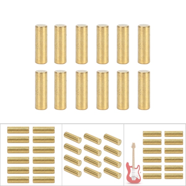 12 st Premium elgitarr pickup ersättningsmagnet Slug Stavar Slitstark Humbucker Set (15 mm)