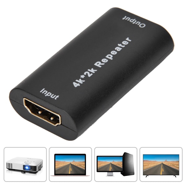 4K*2K HDTV Signalforstærker 40M Repeater Adapter Hun til Hun