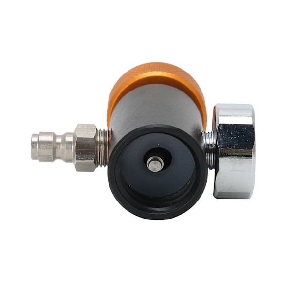 CO2-cylinderadapter Justerbar sodaventil med 8 mm hanhuvud 3000psi tryckmätare