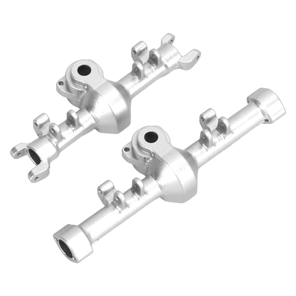 CNC-alumiiniseos etu- ja taka-akseli kotelo Axial SCX24 1/24 RC-simulaatiomalliautolle Silver