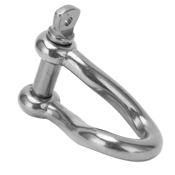 10mm Vridbar Sjakkel i Rustfritt Stål med Skruepinne Ankersjakkel for Marine Seiling M10