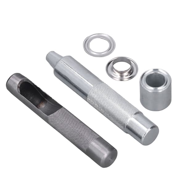 100 uppsättningar Grommet Tool Kit Innerdiameter 12MM Eyelet Spänne Canvas Spänne Grommet Eye Tool Set med installationsverktyg