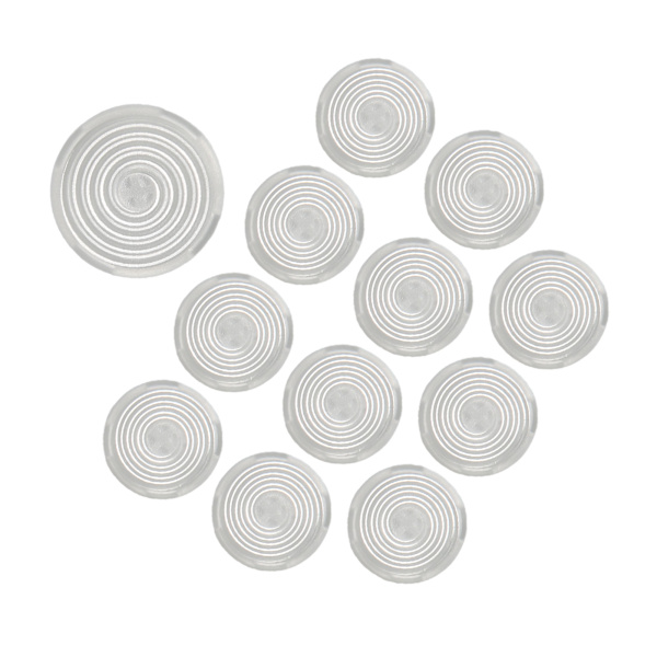12st arkadknappsskydd 20,2 mm 25,3 mm mekaniskt tryckknappsskydd för Kailh för Cherry för Akko för Glorious Switchar Vit