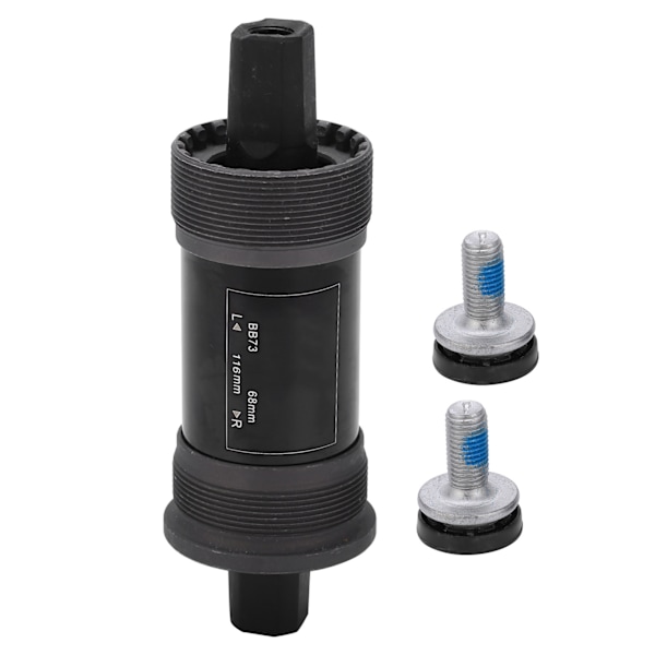 Mountainbike bunnbrakett forseglet 68 mm stålaksel med skrue for firkanthullsvev 116 mm/4,57 tommer