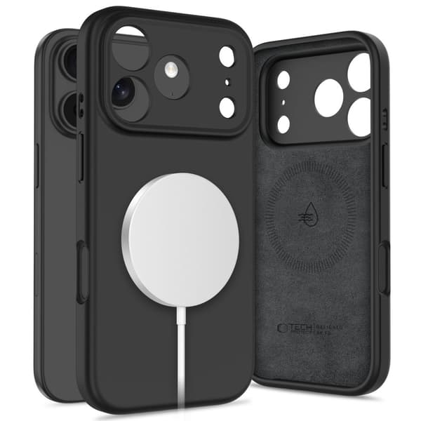 【NX】Tech-Protect Kompatibel med iPhone 17 Pro Cover MagSafe Silikone Sort 50