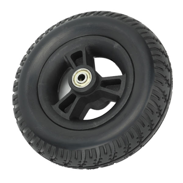 Byte av rullstolshjul Non-Slip Solid PU Stark lagerkapacitet Walker-tillbehör 7in