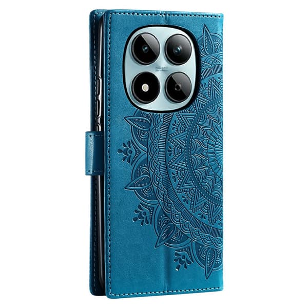 Mandala Flip Cover til Xiaomi Redmi Note 15 Pro 5G - Blå Blue blue