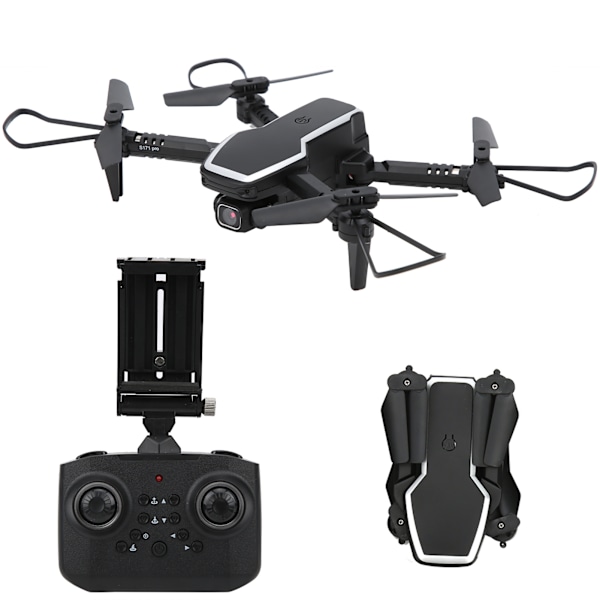 Mini Drone 4K High Definition Dobbelt Kamera Foldbar Quadcopter Fjernstyret Flyvemaskine