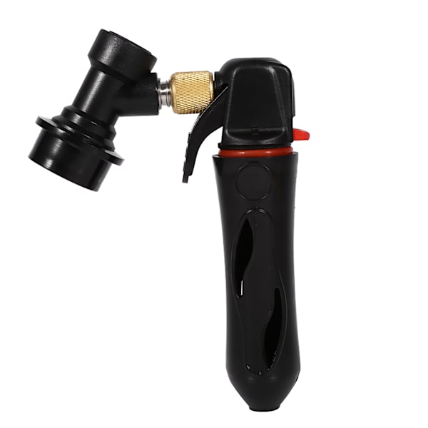 Fadølsdispenser CO2-Injector Keg Charger Kullås til Homebrew Soda Valve Sort