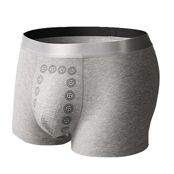 Eft Energy Field Therapy - Miesten Magneettiset Boxer-Alushousut | Mukava Energinen 3XL Vaaleanharmaa