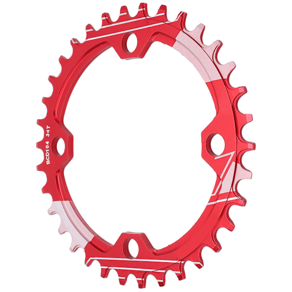 Lebycle 34T Mountainbikekjede Hjul Rustbeskyttet aluminiumslegering positiv og negativ tann Skive rød