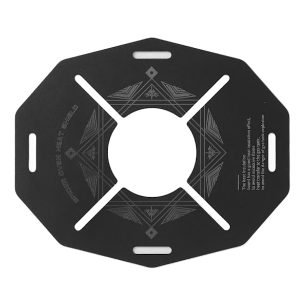 Shine Trip Utomhus värmeisoleringsbräda i rostfritt stål Campingspis Värmesköld Anti skållning Anti-halk ihålig matlagningsbräda Array Disk