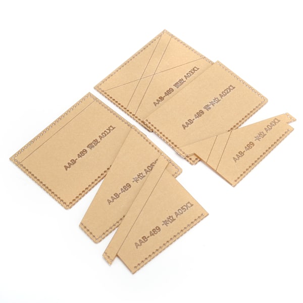 Klar akryl handväska Mönster Stencil Mall Ritningar Set Läder Hand Craft DIY Tool
