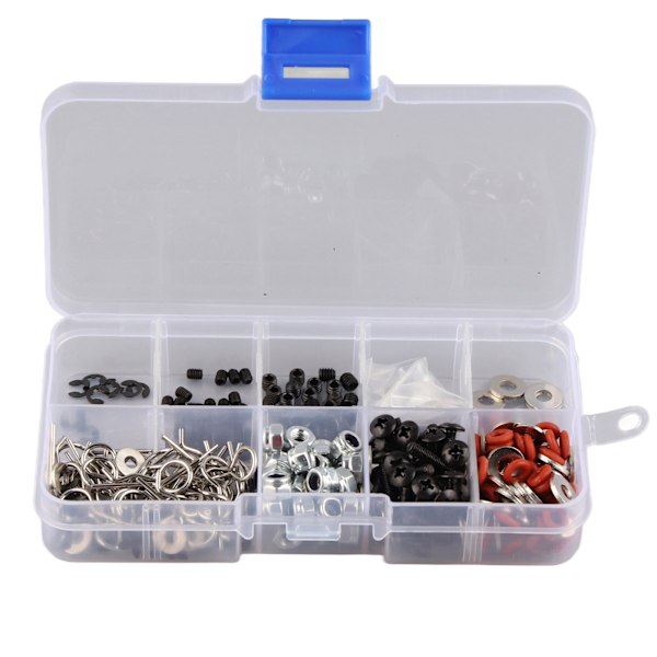 340PCS RC skruvsats muttrar Bultar Brickor Hårdvara Fästelement Passar för HSP 1/10 RC bil
