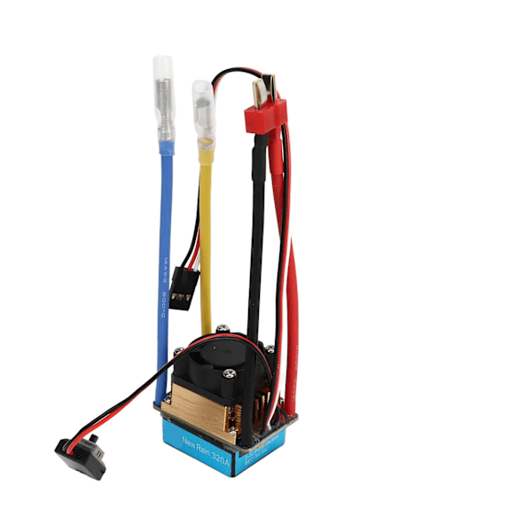 320A Kaksisuuntainen Harjallinen ESC Tuulettimella 3A 5V 3 Tilaa Vedenkestävä Universaali Moninkertainen Suojaus RC Vene ESC 1:1